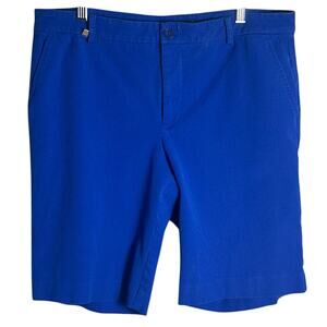 Lauren Ralph‎ Lauren Sz 12 Cobalt Blue Bermuda Shorts 10" Inseam Stretchy Preppy